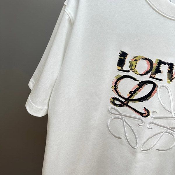 ロエベ コットン アナグラム 半袖 Tシャツ 偽物 loj62875